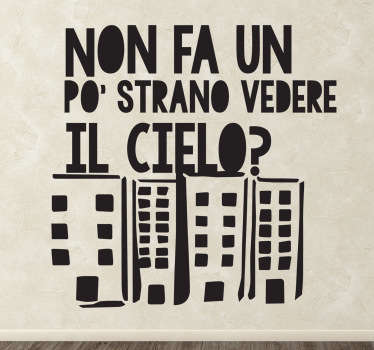 Sticker decorativo vedere il cielo - TenStickers