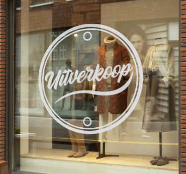 Uitverkoop cirkel sticker winkeletalage  - TenStickers