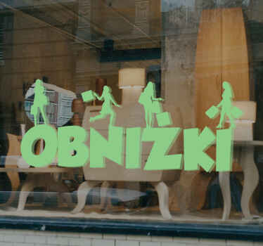 Naklejka dekoracyjna z kobietami obniżki - TenStickers