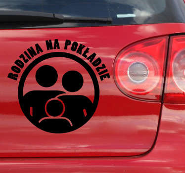 Naklejka rodzina na pokładzie - TenStickers