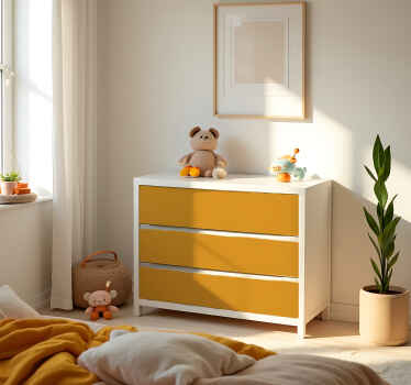 Sticker couleur uni jaune mat - TenStickers