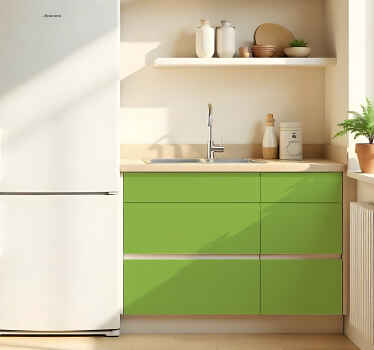 Sticker couleur uni vert mat - TenStickers