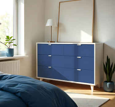 Sticker couleur uni bleu marine mat - TenStickers