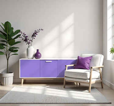 Sticker couleur uni lilas mat - TenStickers