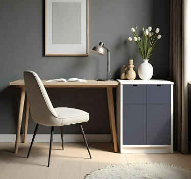 Sticker couleur uni gris foncé mat - TenStickers