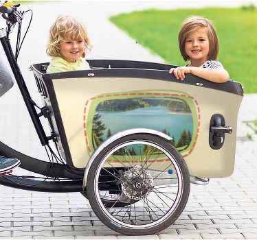 Sticker vélo aventure en plein air pour enfants - TenStickers