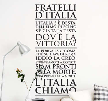 Adesivo muro inno italiano - TenStickers