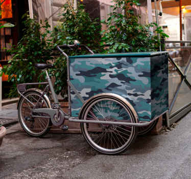 Bakfiets camouflage sticker - TenStickers