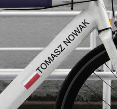 Naklejka na rower rower wyścigowy - TenStickers