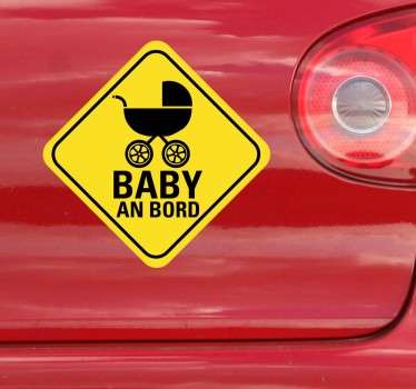 Baby on Board Aufkleber Kinderwagen - TenStickers