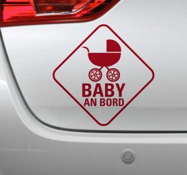 Baby an Bord Kinderwagen Aufkleber - TenStickers