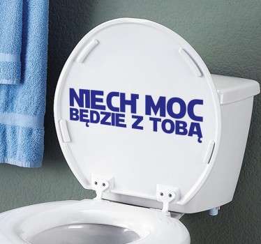 Naklejka do łazienki kultowa moc - TenStickers