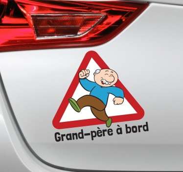 Sticker grand-père à bord - TenStickers