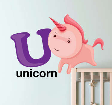 Buchstabe U Englisch Aufkleber - TenStickers