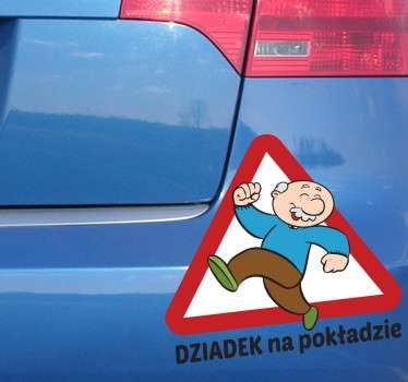 Naklejka dziadek na pokładzie - TenStickers