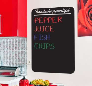 Sticker krijtbord boodschappenlijst - TenStickers