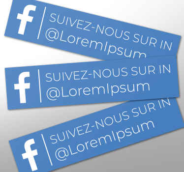 Sticker Personnalisé Pack de noms Facebook - TenStickers