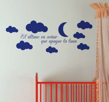 Vinilo decorativo apagar la luna - TenVinilo