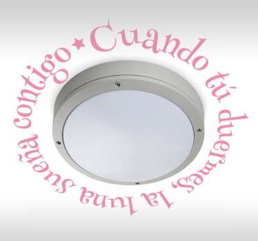 Vinilo infantil cuando tú duermes - TenVinilo