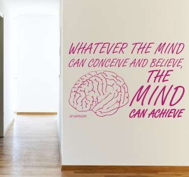 The Mind Napoleon Hill Wall Sticker - TenStickers