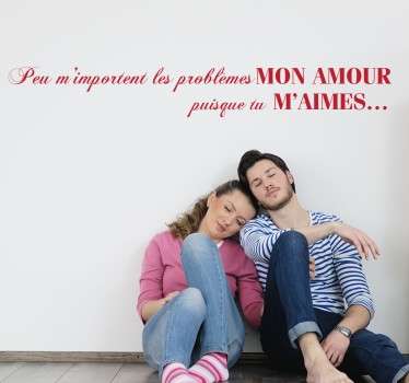 Sticker citation Mon amour - TenStickers