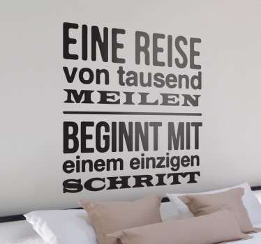 Eine Reise Aufkleber - TenStickers