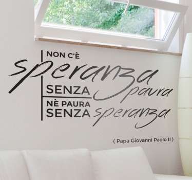 Adesivo muro Papa Giovanni Paolo II - TenStickers