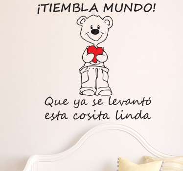 Vinilo infantil cosita linda - TenVinilo