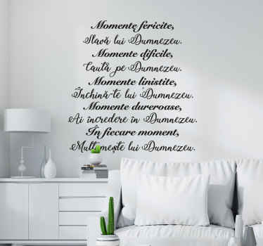 Fi mereu recunoscător autocolant citat de inspirație - TenStickers