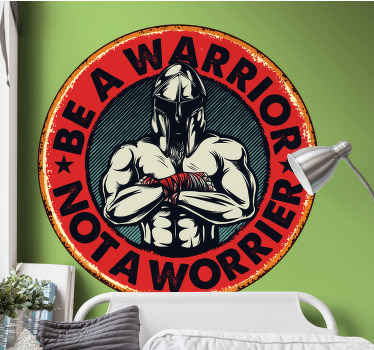 να είναι ένας πολεμιστής και όχι ένα αποκαλυπτικό απόσπασμα - TenStickers