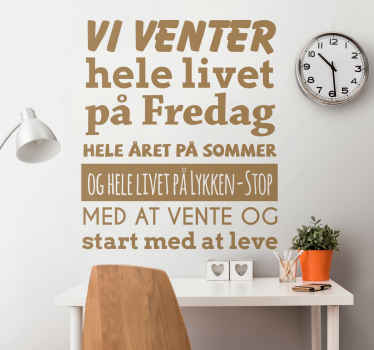 Vi venter hele vores liv på sommerklistermærker - TenStickers