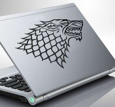 Personaliza tu laptop con este magnífico vinilo de la Casa Stark, una de las más conocidas y rebeldes de juego de tronos. Decora tus accesorios y dales un toque original.