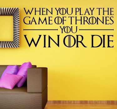 Stenske nalepke-stenska citatna umetnost, ki jih je navdihnila serija igra prestolov. Idealen za ljubitelje hit knjig in hbo serij.