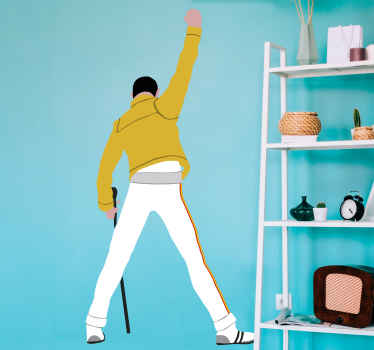 Freddie at Wembley rock  vinyl decal - TenStickers
