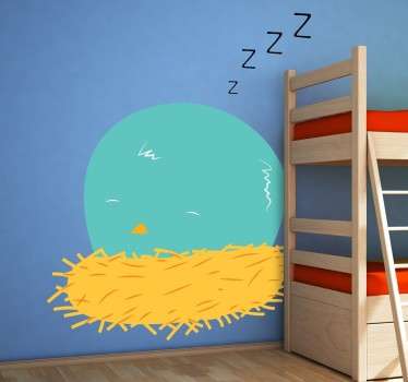 Sticker poussin endormi - TenStickers