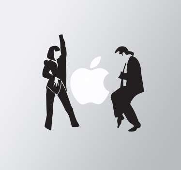 Pegatina para portátil baile Pulp Fiction - TenVinilo