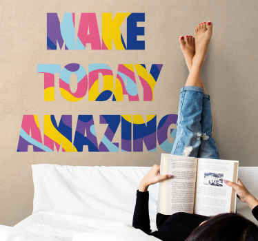 Colorful Motivational Phrase wall stickers quotes - TenStickers