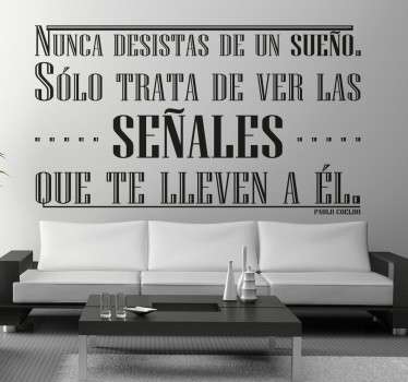 Vinilo decorativo sueño Coelho - TenVinilo