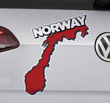 Norsk landland klistremerke til bil - Tenstickers