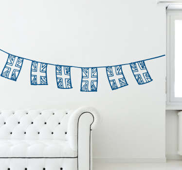 Sticker decorativo bandierine Regno Unito - TenStickers