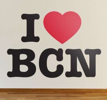 Wandtattoo I love Barcelona - TenStickers