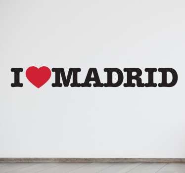 Wandtattoo I love Madrid - TenStickers