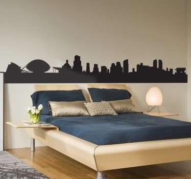 Autocolante de Linha do horizonte Valencia - TenStickers