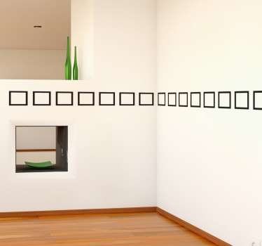 διακοσμητικά αυτοκόλλητα τετράγωνο περίγραμμα - TenStickers