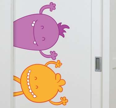 Wandtattoo Monster Freunde - TenStickers