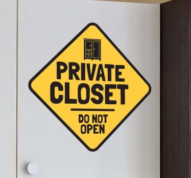 Børn privat skab mærkat - TenStickers