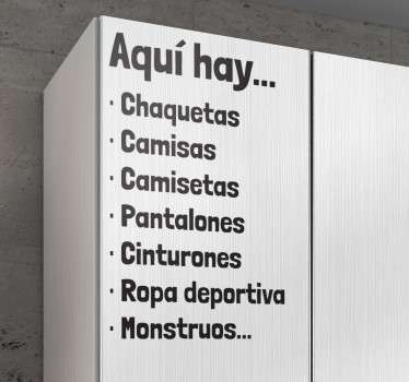 Vinilos infantiles para armarios lista - TenVinilo