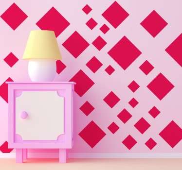 Naklejki jednokolorowe kwadraty - TenStickers