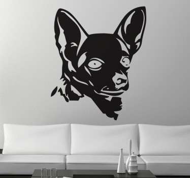 Is your pet Chihuahua your pride and joy? Show how much your care for this cute little dog with this sticker.