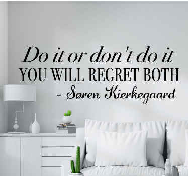 Wandtattoo Sprüche inspirierende lebensentscheidung - TenStickers